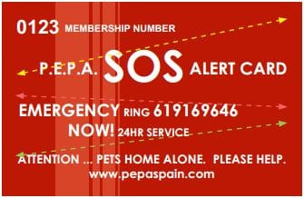 NEW PEPA SOS CARD