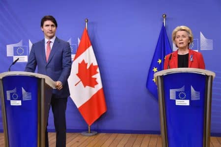 Trudeau, EU leaders talk Ukraine and climate at Canada summit