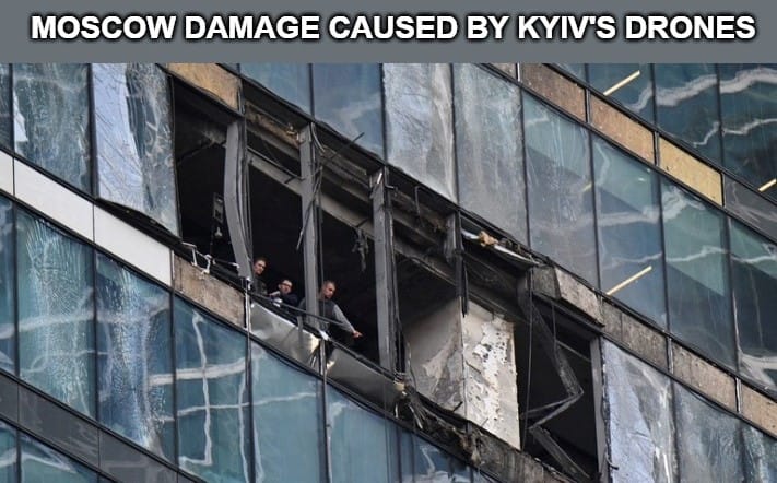 Drones Moscow damage caused by Kyivs drones