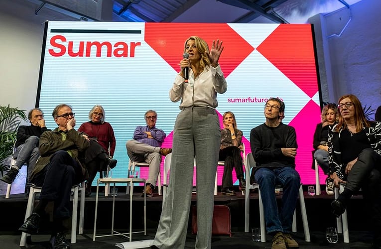 Spanish left-wing platform Sumar registers as party ahead of snap elections