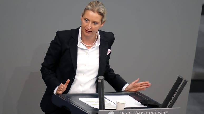 Alisa Weidel co chair of the AfD party